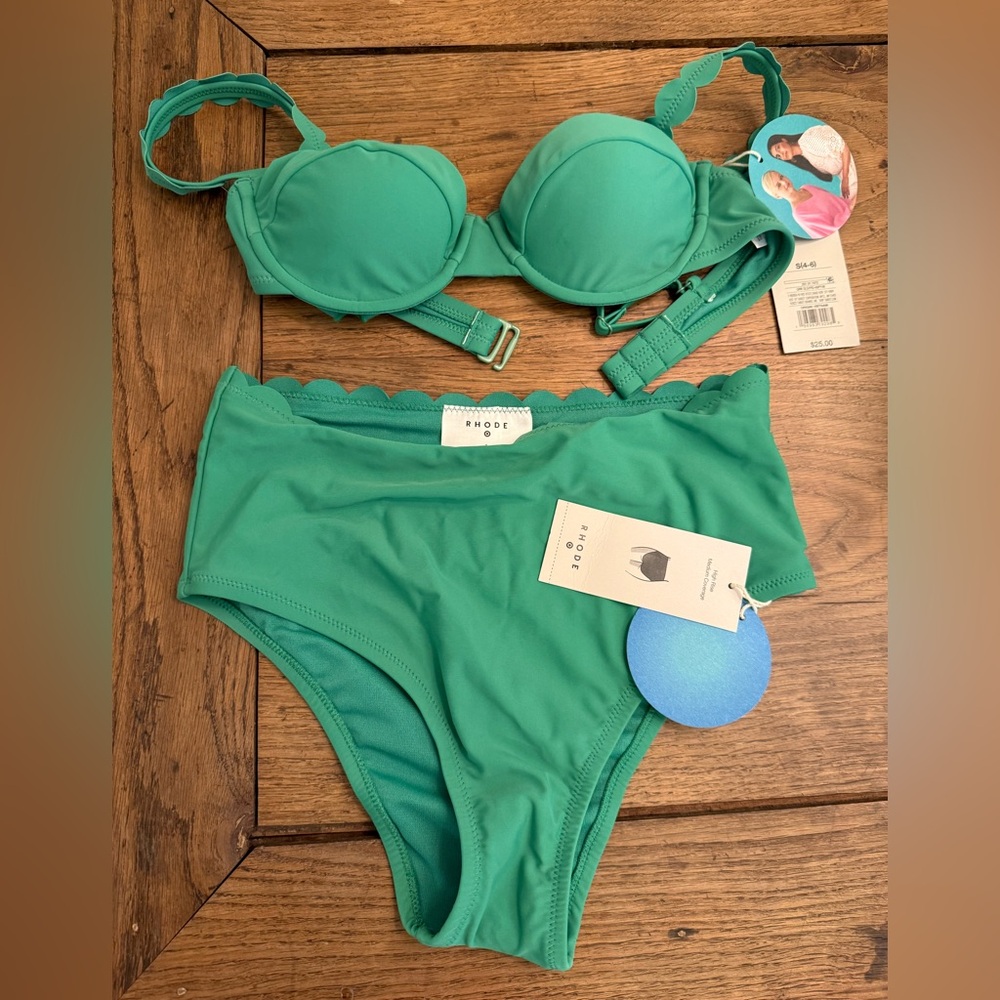 NWT Rhode x Target Green Women's Bikini Set